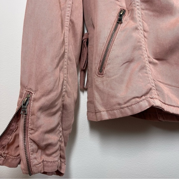 NWT Marrakech Women’s Size XS Moto Jacket‎ Blush Color Zipper Front Lyocell - Picture 4 of 16